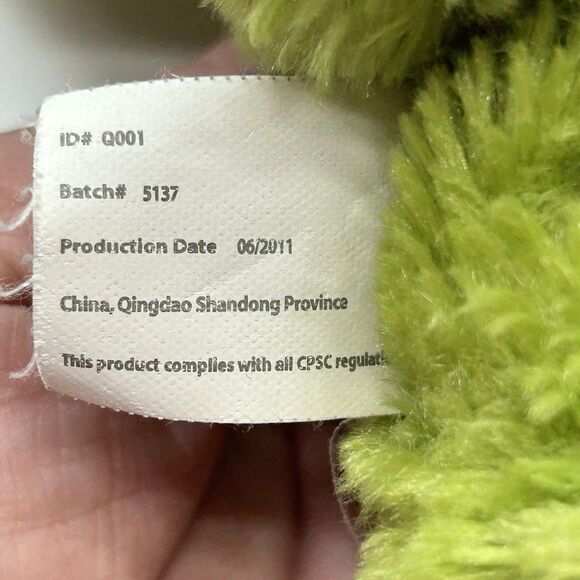 Kelly Toy Green Frog Plush Puppet 8" Soft Stuffed Animal Play - Picture 6 of 9